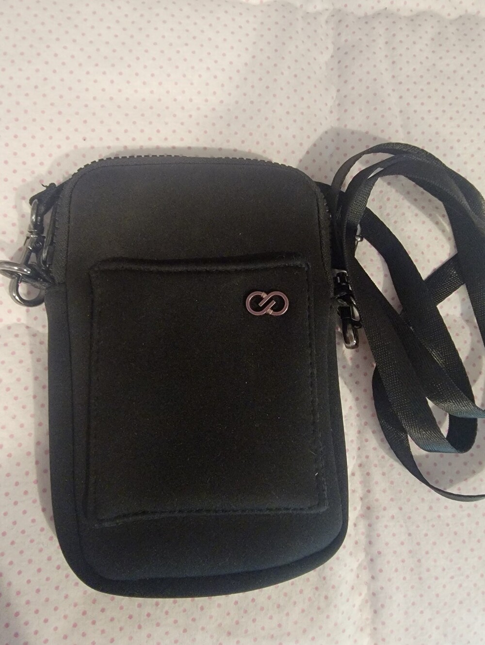 Stay The Path Black Mini Crossbody Phone Bag